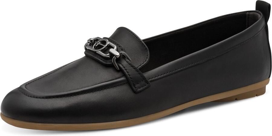 Tamaris dames leren instappers 1-24622-46-001 damesschoenen lage schoenen zwart
