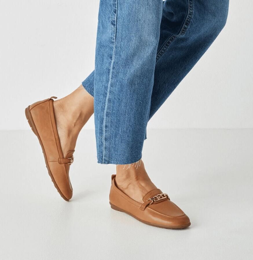 Tamaris dames leren instappers 1-24622-46-305 damesschoenen lage schoenen bruin - Foto 2