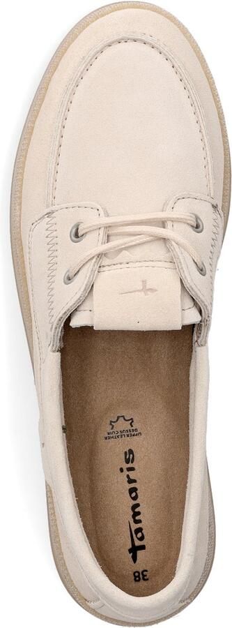 Tamaris dames leren mocassin 1-23615-46-375 instapschoen dames beige