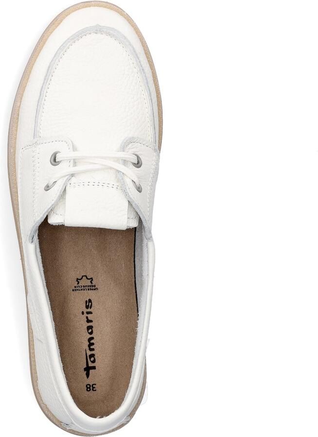 Tamaris dames leren mocassin 1-23615-46-117 instapschoen dames wit - Foto 2