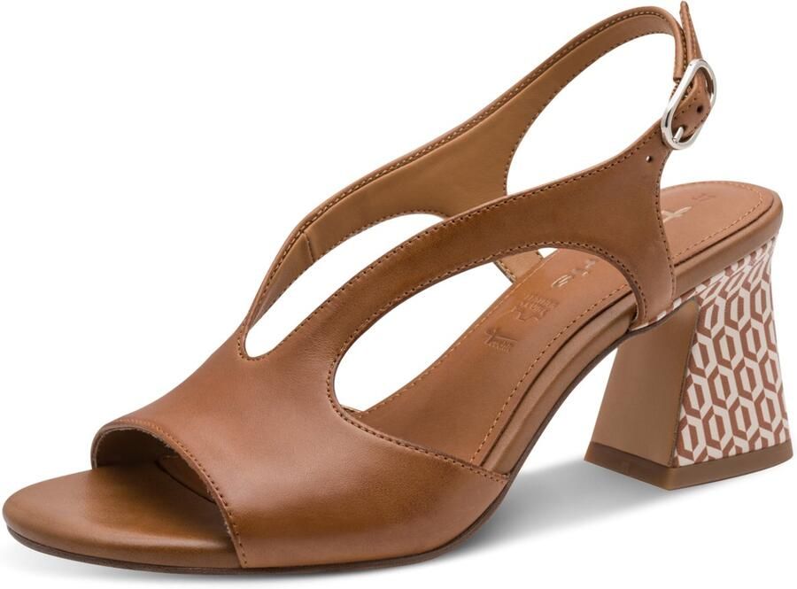 Tamaris dames leren sandalen 1-28316-44-305 elegante damesschoenen bruin - Foto 2