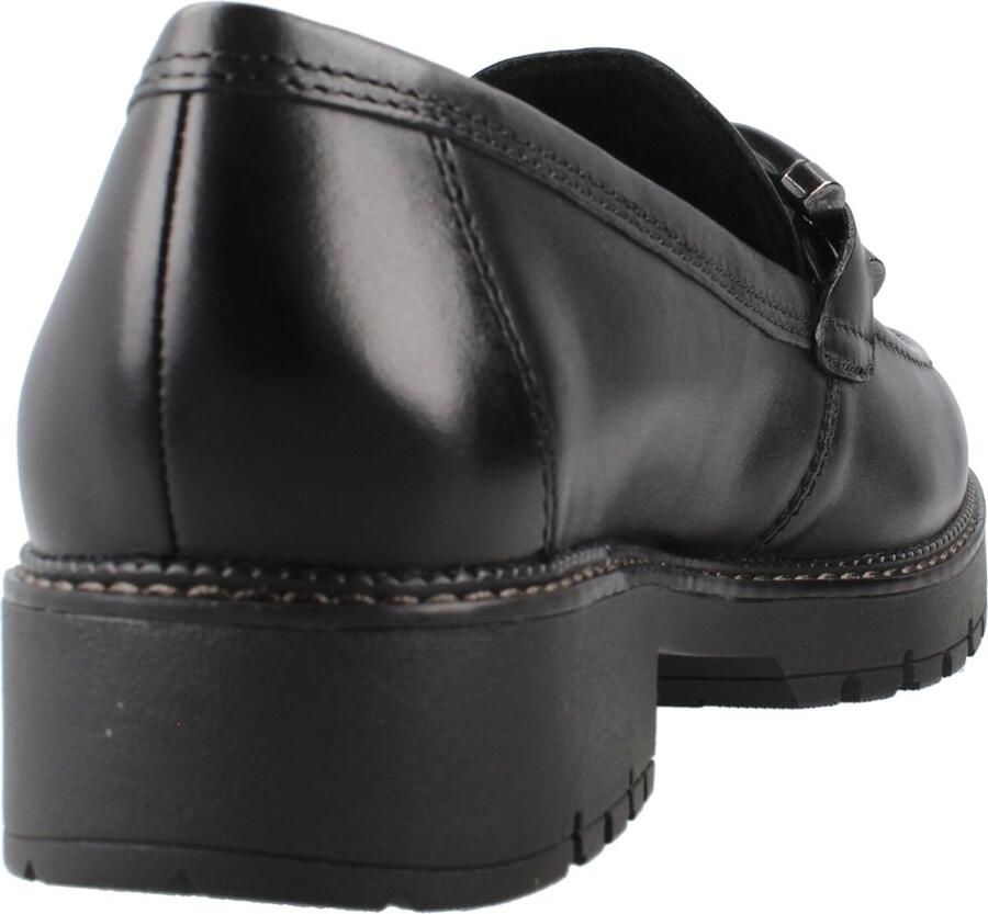 Tamaris dames leren slippers 1-24740-47-001 dames loafers zwart