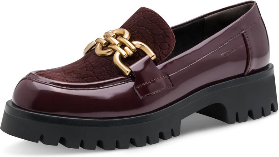 Tamaris damesslipschoen 1-24759-45 537 damessloaferschoenen M2475945 rood