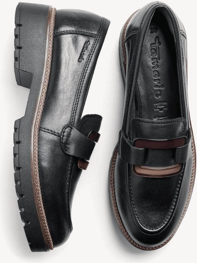 Tamaris Loafers blokhak slipper zakelijke schoen met touch-it-uitrusting - Foto 2
