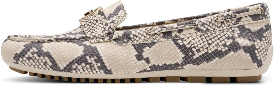 Tamaris dames slip-on schoen 1-24630-44 483 Moccassin damesschoenen leer beige snake - Foto 2