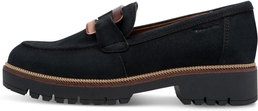 Tamaris leren damesschoenen 1-24722-43-805 damesschoenen Donkerblauw - Foto 2