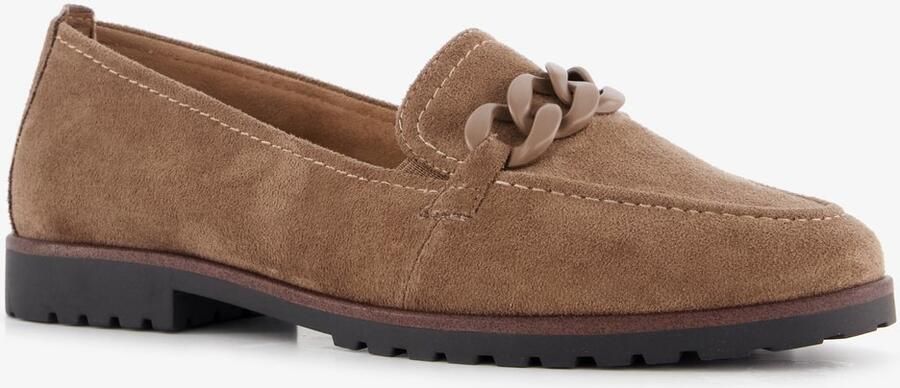 Tamaris dames loafers met gesp camel bruin