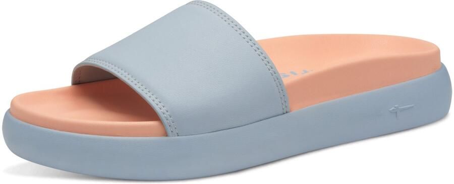 Tamaris Slippers plateau zomerschoen slippers met klein elastiek aan de band