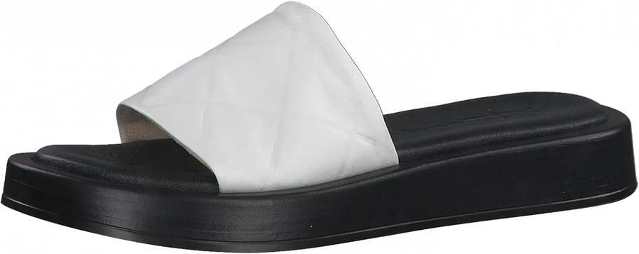 Tamaris Dames Platform Klompen Leer Comfortabele Slippers