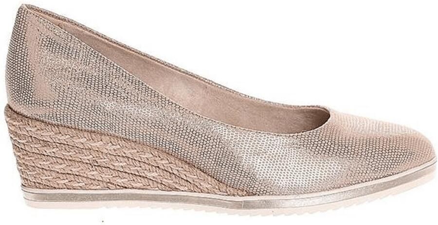 Tamaris Dames Pump Gold Structure Goud