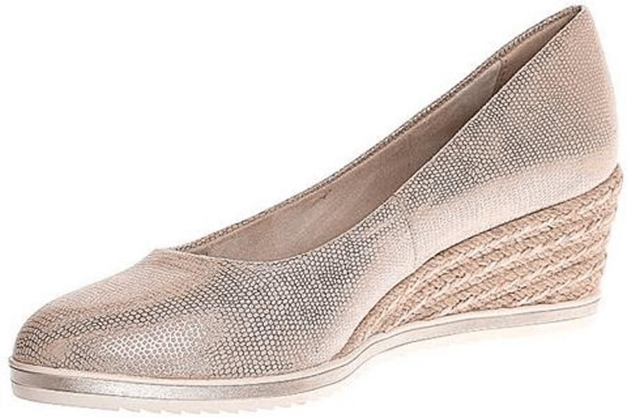 Tamaris Dames Pump Gold Structure Goud