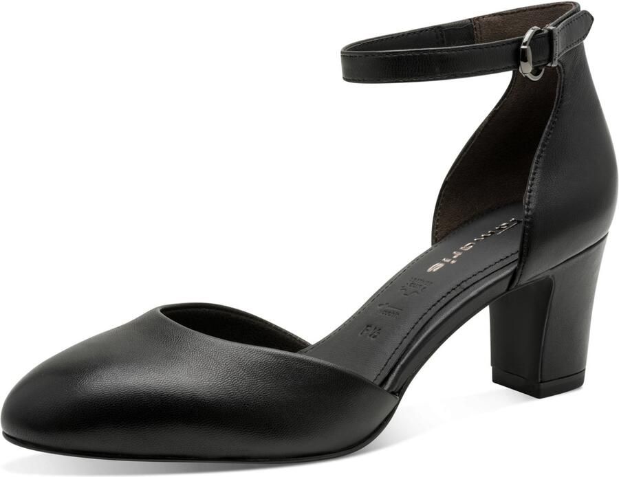 Tamaris Gesppumps avondschoen feestelijke schoen blokhak met klittenband - Foto 2