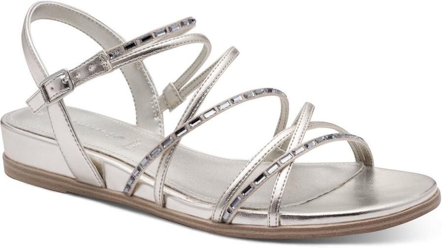 Tamaris damessandaal 1-28103-42-957 damesschoenen veganistisch M2810342 zilver