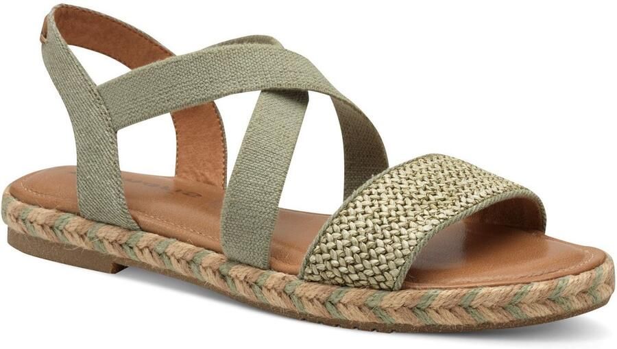 Tamaris Sandalen plateau sandalette zomerschoen met contrast-details