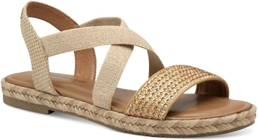 Tamaris Sandalen plateau sandalette zomerschoen met contrast-details