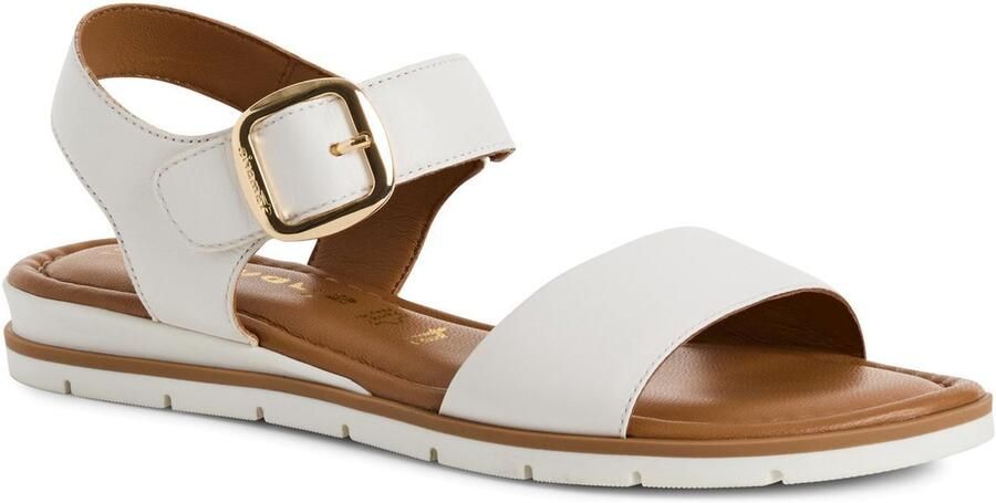 Tamaris Sandalen van leer met klittenbandsluiting