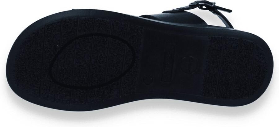 Tamaris Zwarte Casual Platte Sandalen voor Vrouwen Black Dames