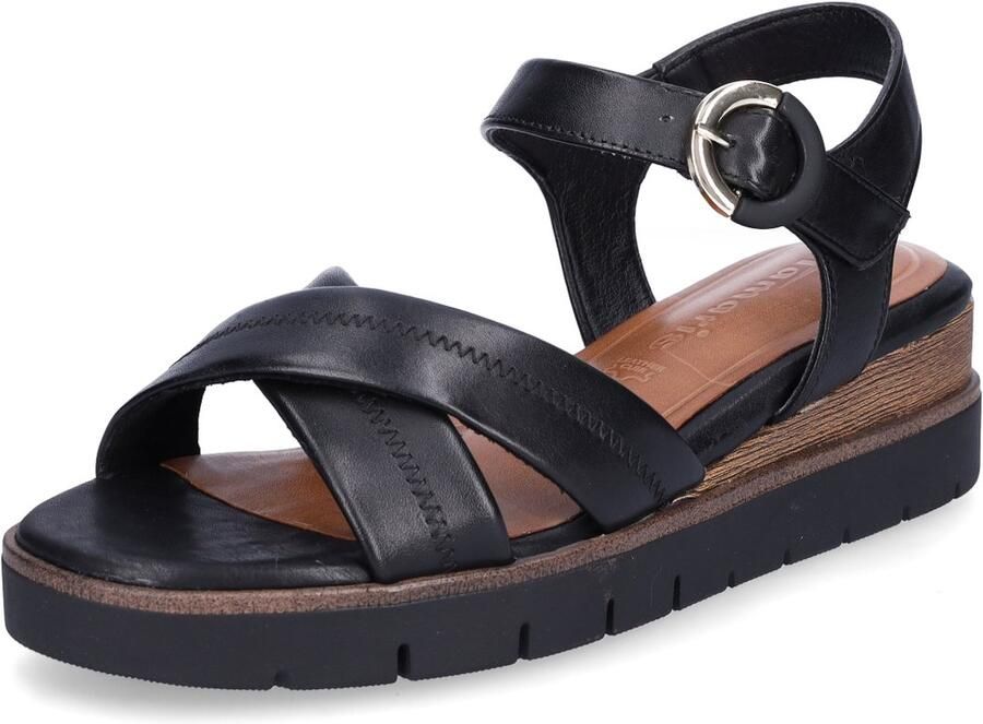 Tamaris Sandaaltjes zomerschoen sandaal wig-hak met 2 cm plateau - Foto 2