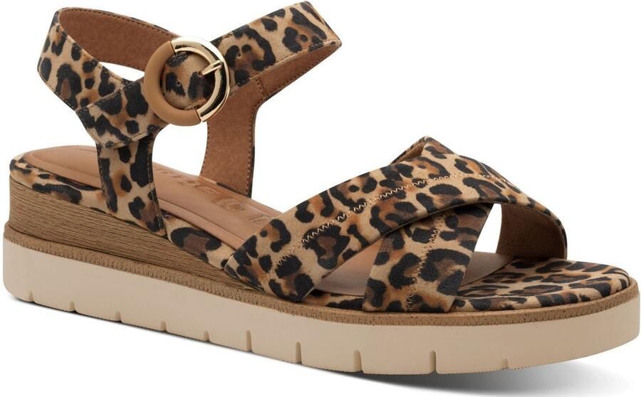 Tamaris Bruine damessandalen stijlvol en comfortabel