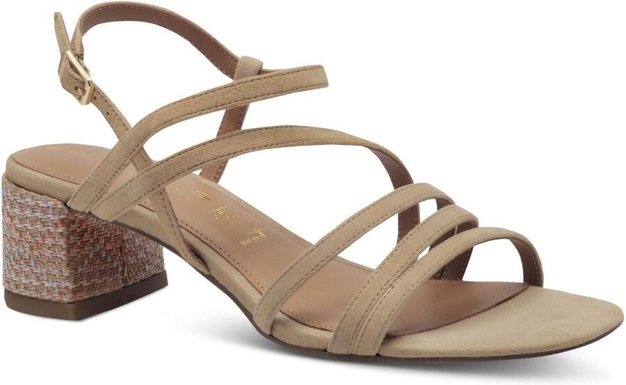 Tamaris Sandaaltjes blokhak avondschuh zomerschoen met verstelbare gesp