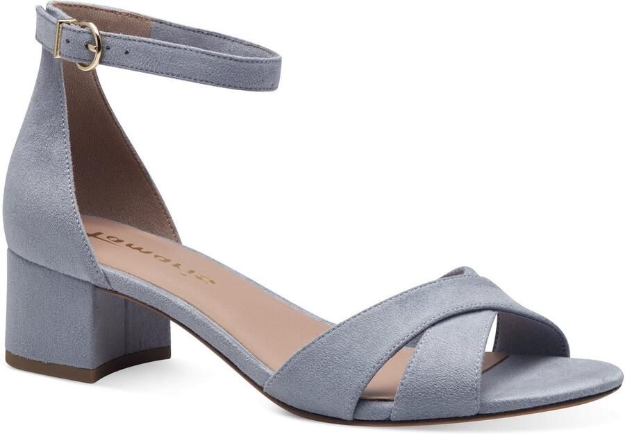 Tamaris Sandaaltjes blokhak zomerschoen bandjessandaal met kruisband