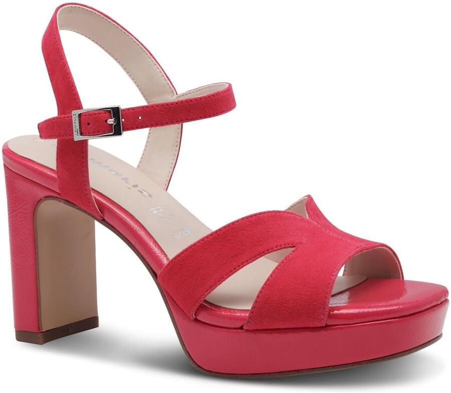 Tamaris Highheel sandaaltjes zomerschoen avondschoen blokhak met antishokk hak