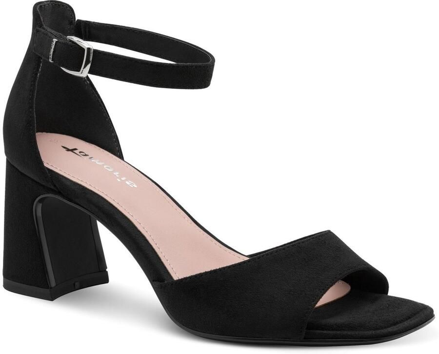 Tamaris damessandaaltjes 1-28318-46-001 damesschoenen elegant textiel zwart