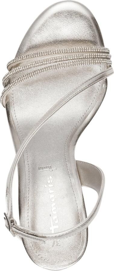Tamaris Sandalen met hakken 28373-46-957 Platinu