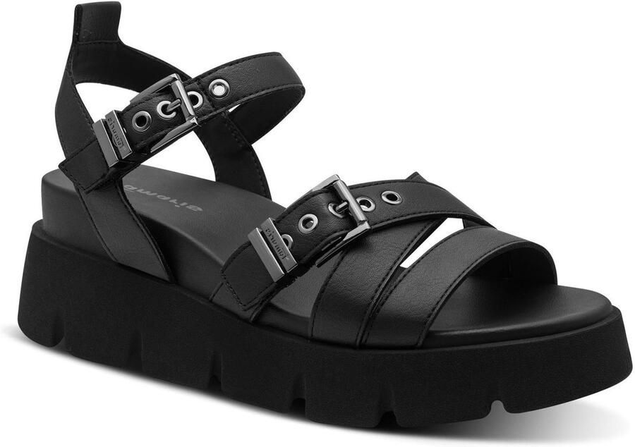 Tamaris Sandalen met sleehak 12851046001