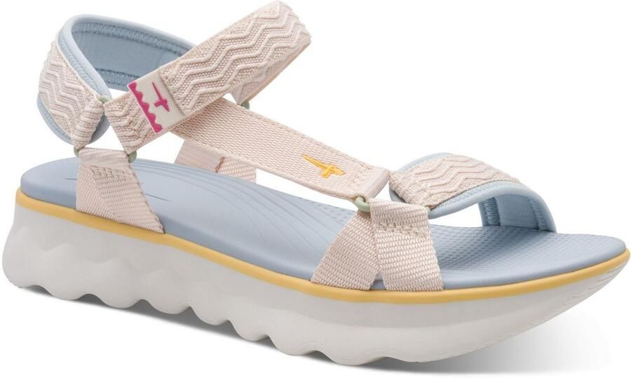 Tamaris Platte sandalen 28700-46-430 Ivory