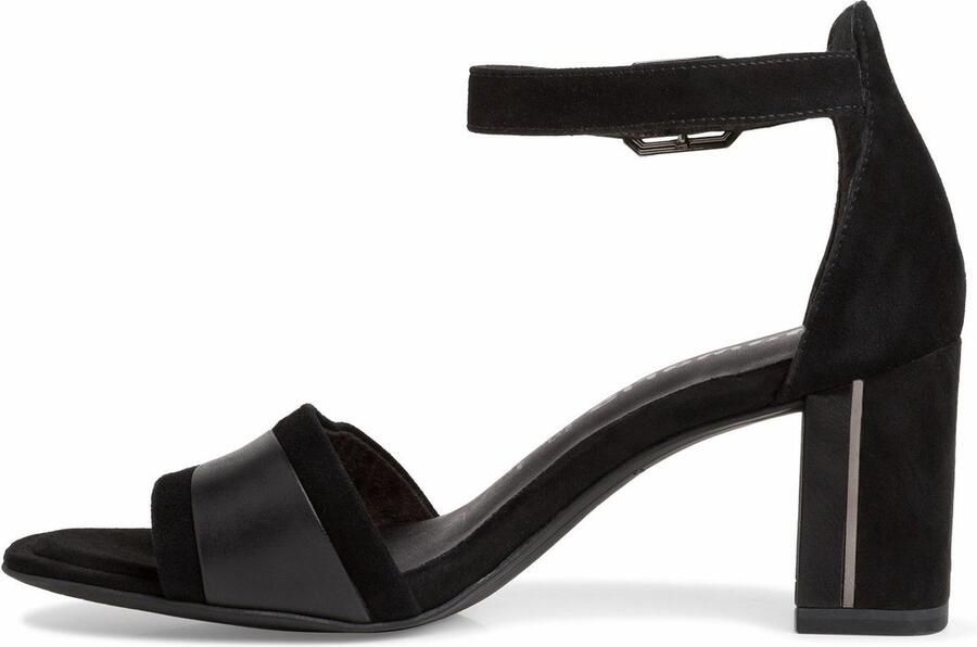 Tamaris NU 21% KORTING Sandaaltjes met metallic detail bij de hak - Foto 4
