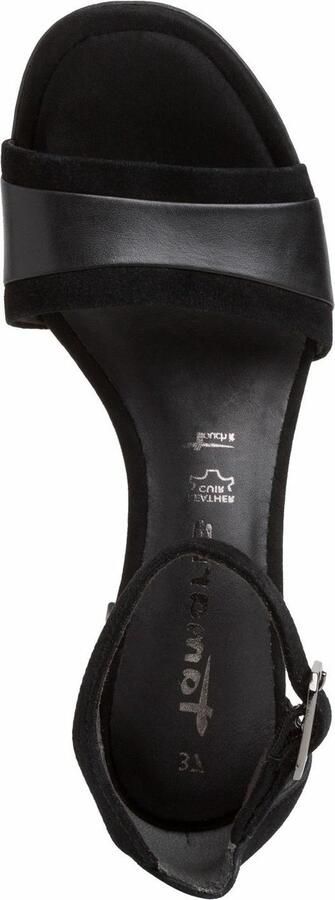 Tamaris NU 21% KORTING Sandaaltjes met metallic detail bij de hak - Foto 6