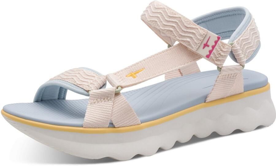 Tamaris Platte sandalen 28700-46-430 Ivory