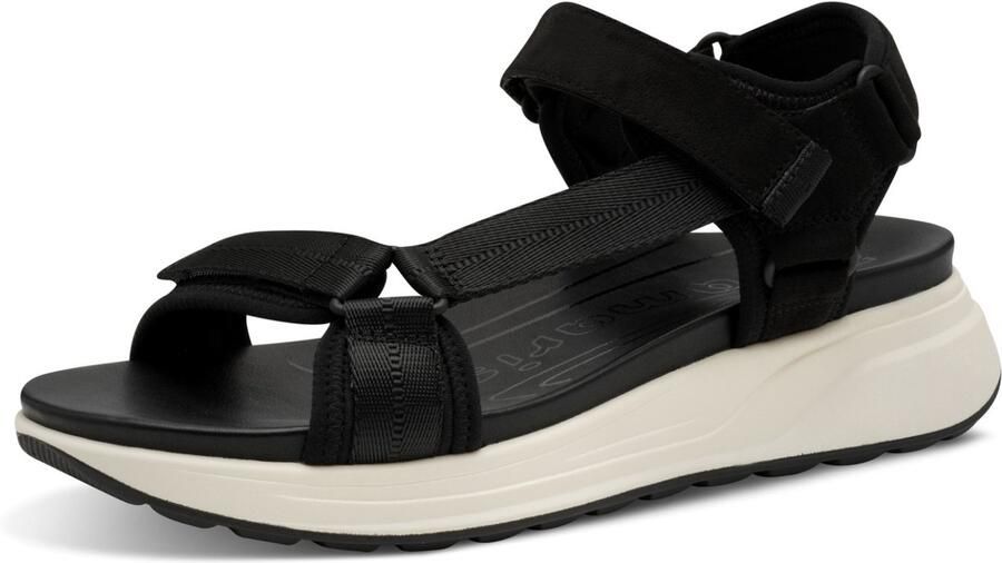 Tamaris Sandalen plateau sandalette trekkingsandaal verstelbare klittenbanden