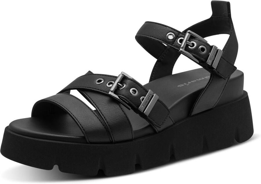 Tamaris Sandalen met sleehak 12851046001 - Foto 2