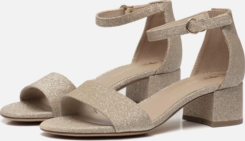 Tamaris Elegante Metallic Vegan Sandalette Yellow Dames - Foto 15
