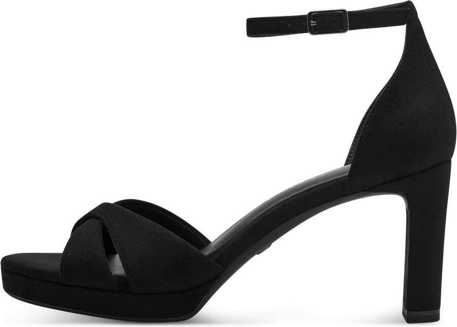 Tamaris Elegante Zwarte Sandalette Vegan Voetbed Hak Black Dames - Foto 3