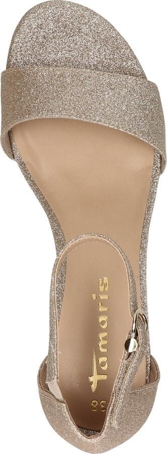 Tamaris Elegante Metallic Vegan Sandalette Yellow Dames - Foto 18