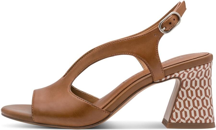 Tamaris dames leren sandalen 1-28316-44-305 elegante damesschoenen bruin