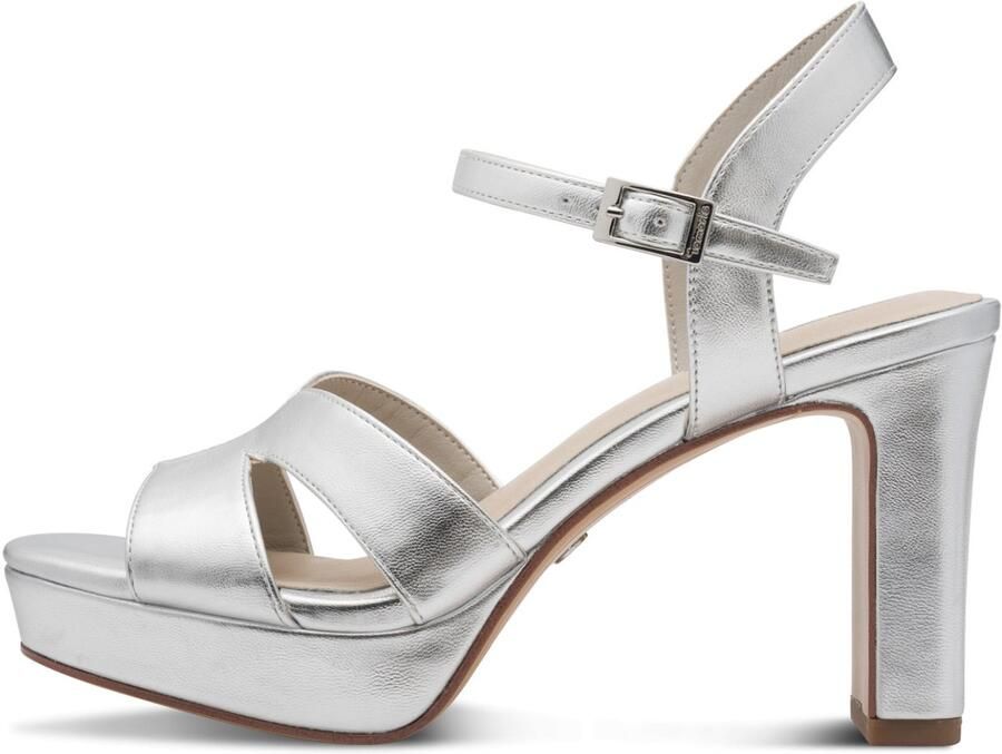 Tamaris damessandaal 1-28349-42-941 damesschoenen vegan zilver