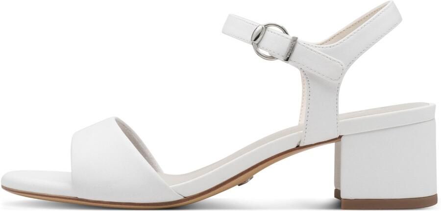 Tamaris leren sandalen 1-28250-42-100 dames schoenen blokhak wit - Foto 3