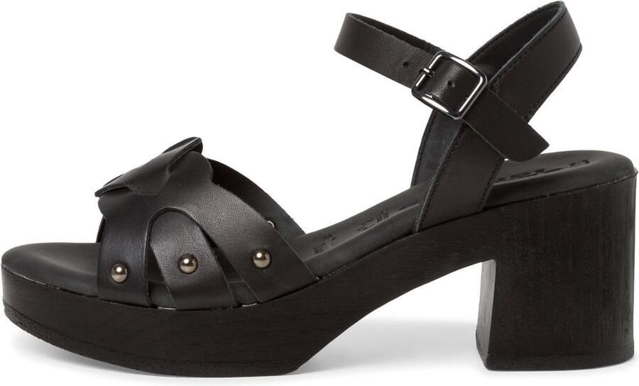 Tamaris Sandalen met hak zwart Leer Dames - Foto 9
