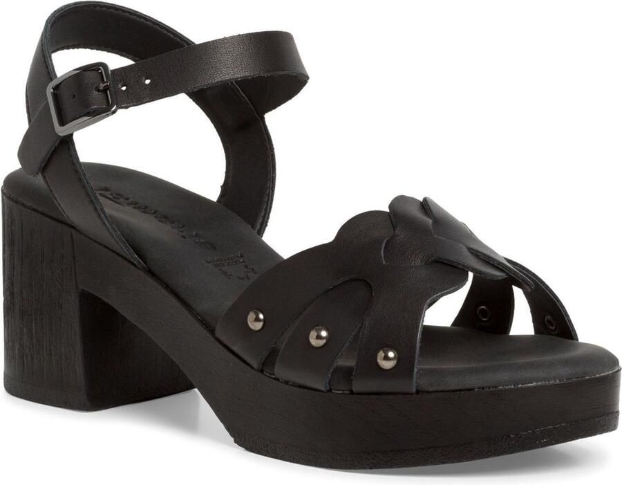Tamaris Sandalen met hak zwart Leer Dames - Foto 6