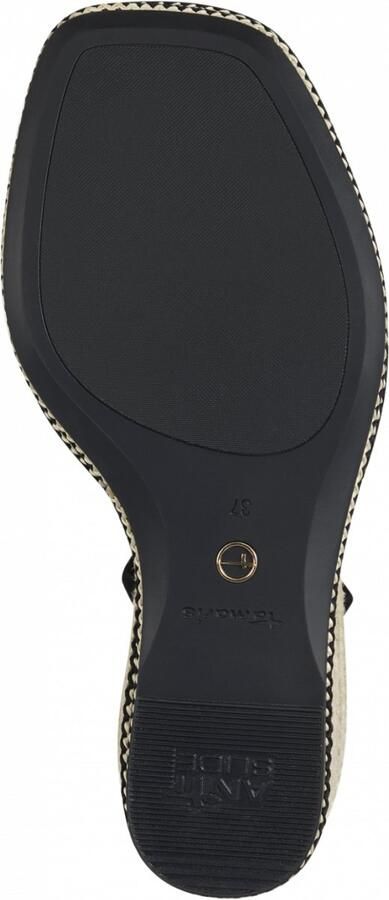 Tamaris Sandalen met sleehak zwart Leer Dames - Foto 14
