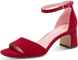 Tamaris leren sandalen voor dames 1-28347-46-500 Dames schoenen elegant rood