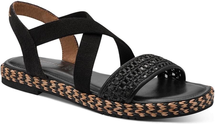 Tamaris dames sandalen zwart goud