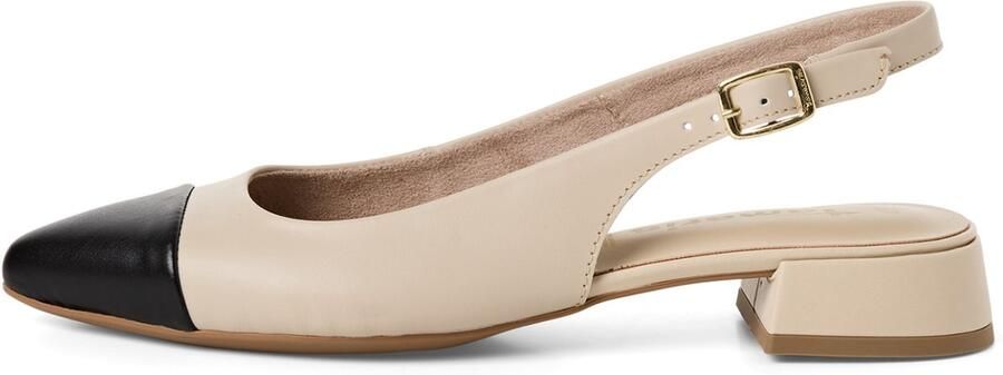 Tamaris Ballerina's van leer met blokhak - Foto 2