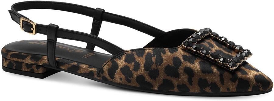 Tamaris Slingback pumps blokhak zomerschoen met chique sierelement