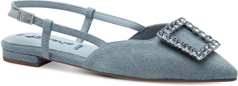 Tamaris Slingback pumps blokhak zomerschoen met chique sierelement