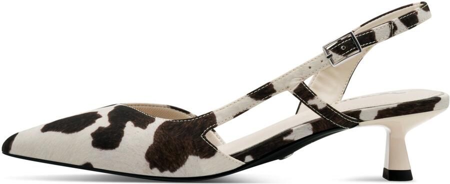 Tamaris Slingpumps chocoladebruin natuurwit
